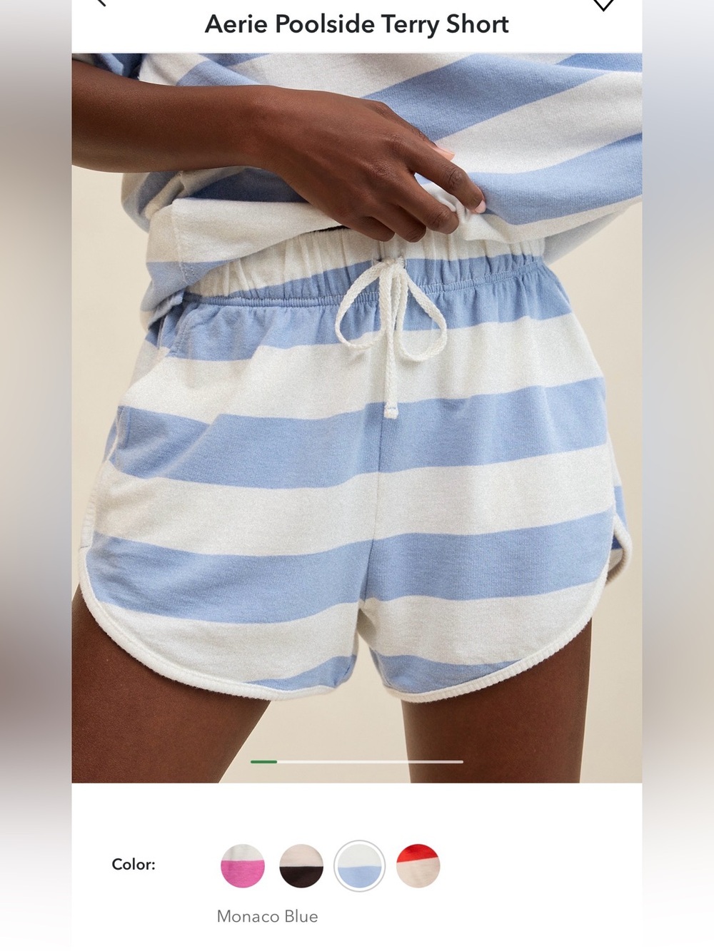 Aerie Poolside Terry Shorts